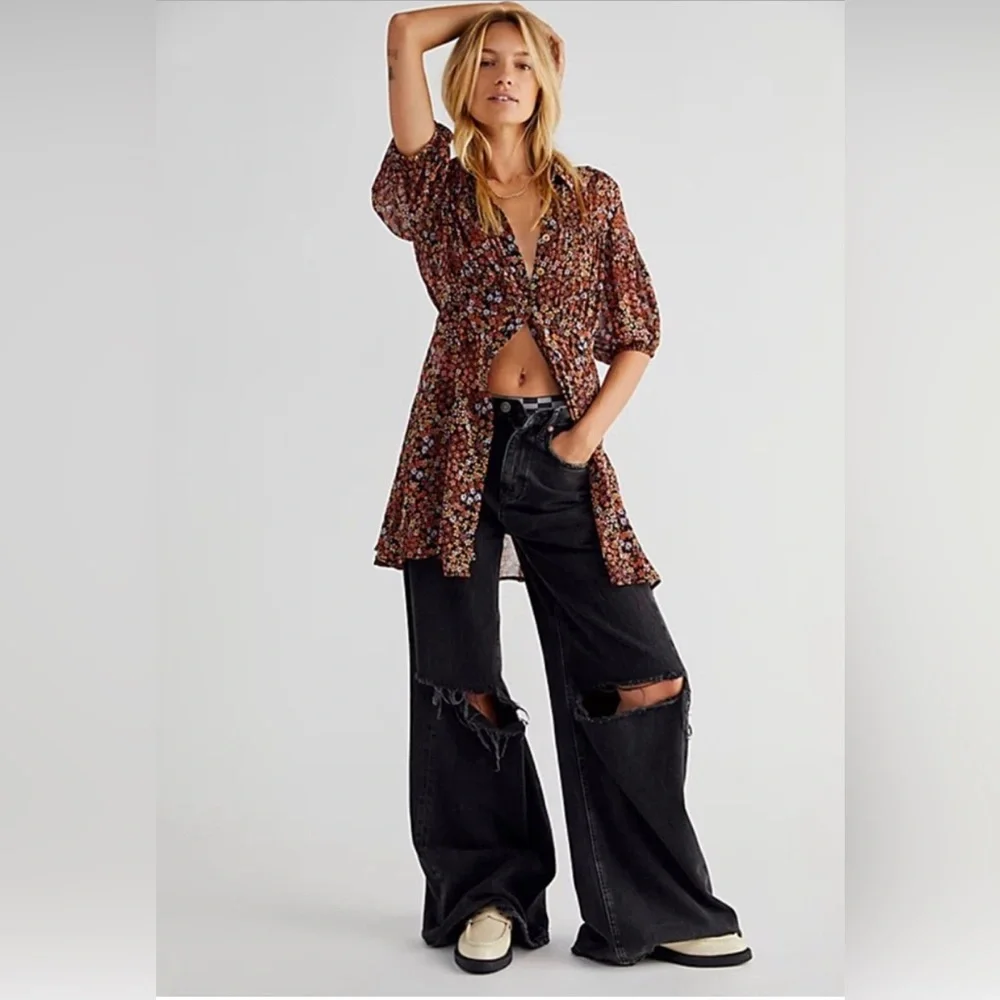 NEW Free People Bonnie Mini Dress - Picture 3 of 6